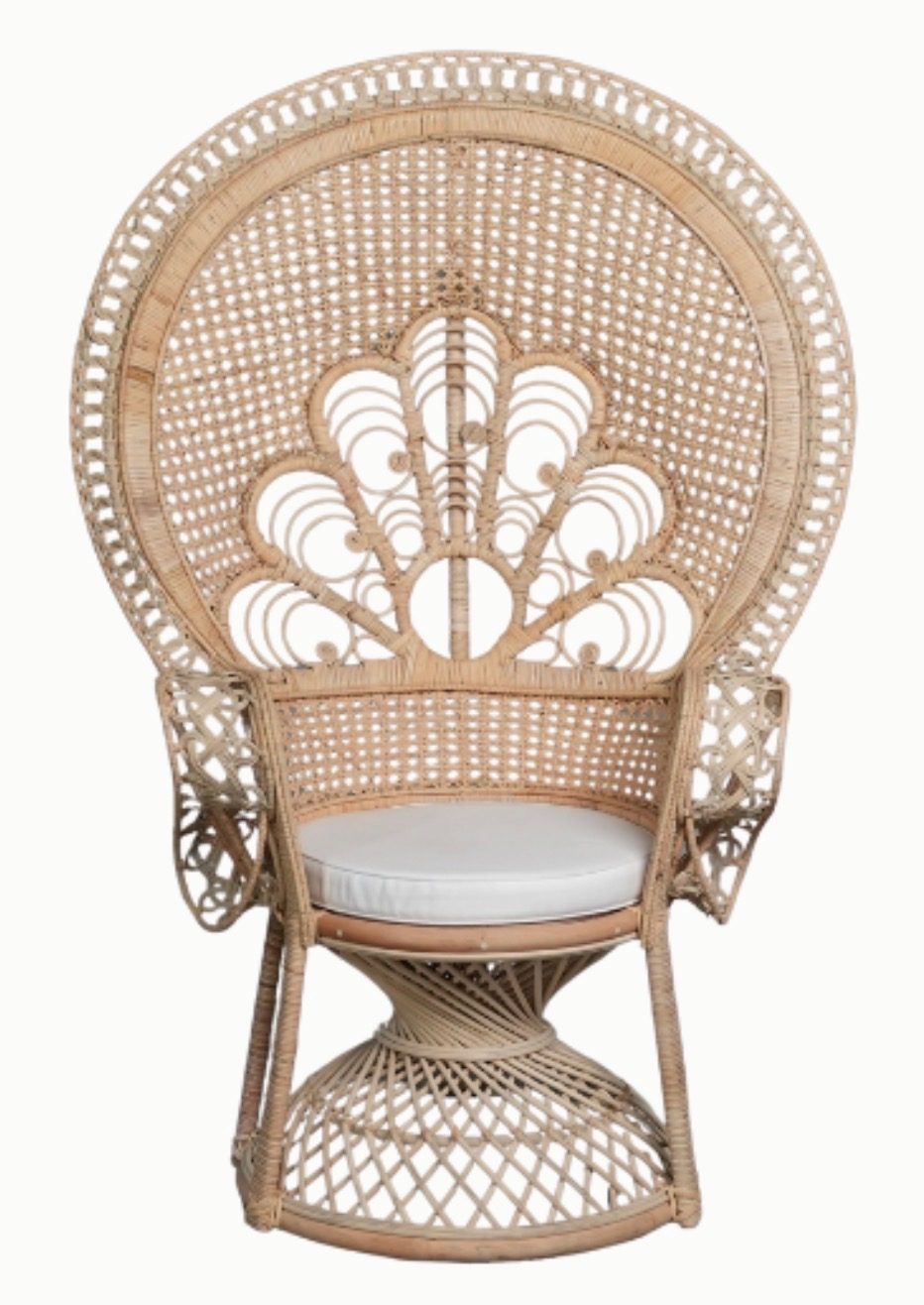 Rattan chair rental for events
